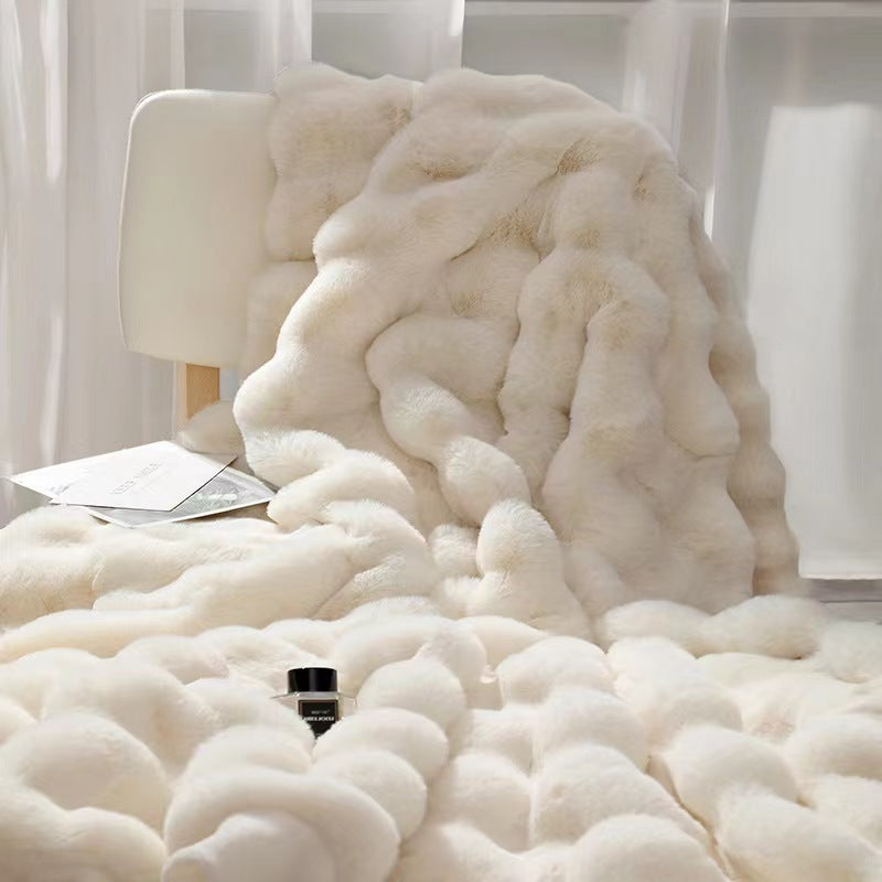 Plaid Imitation Lapin | Douceur absolue