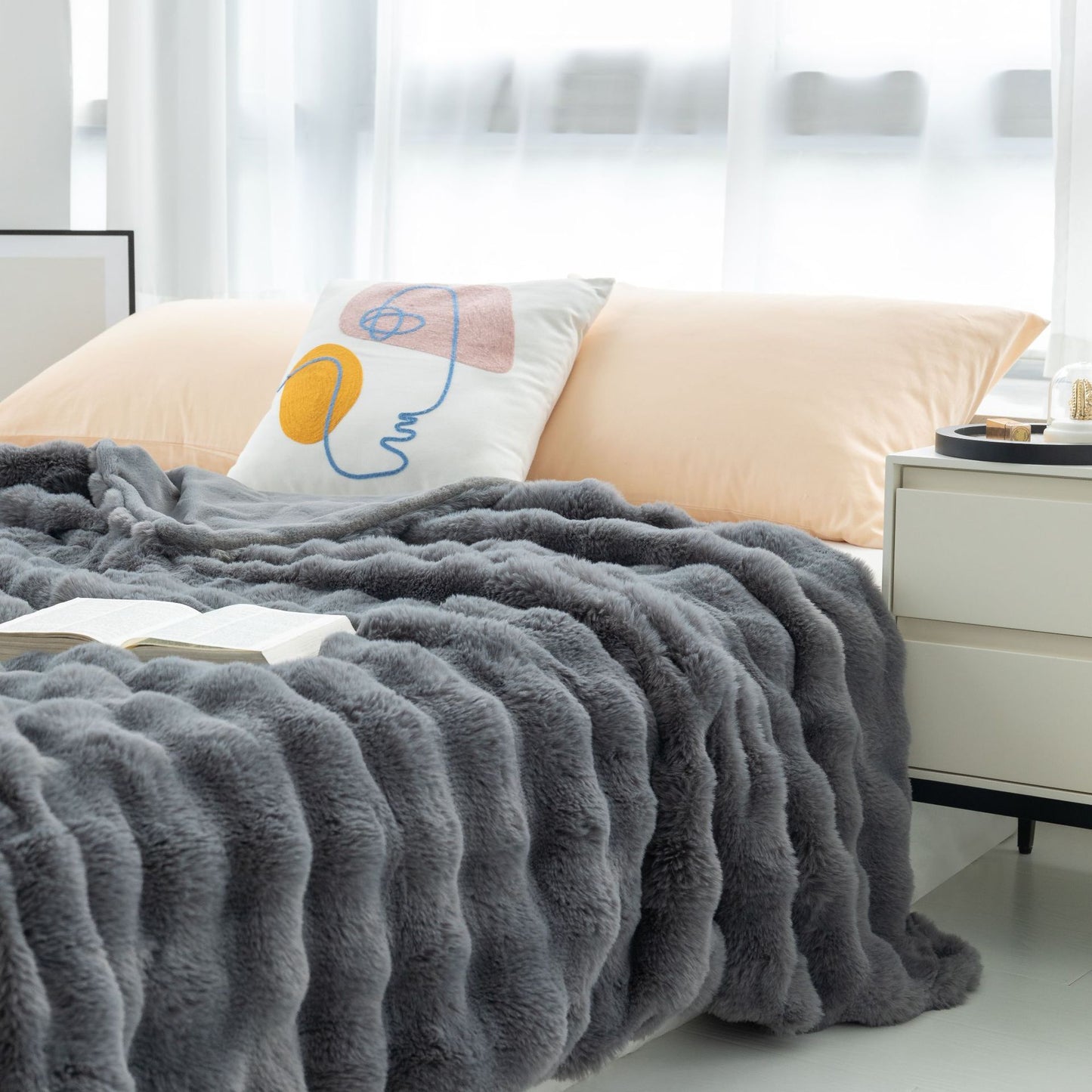 Plaid Imitation Lapin | Douceur absolue
