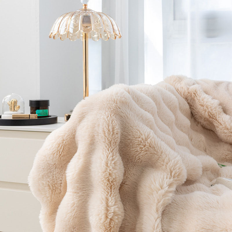 Plaid Imitation Lapin | Douceur absolue