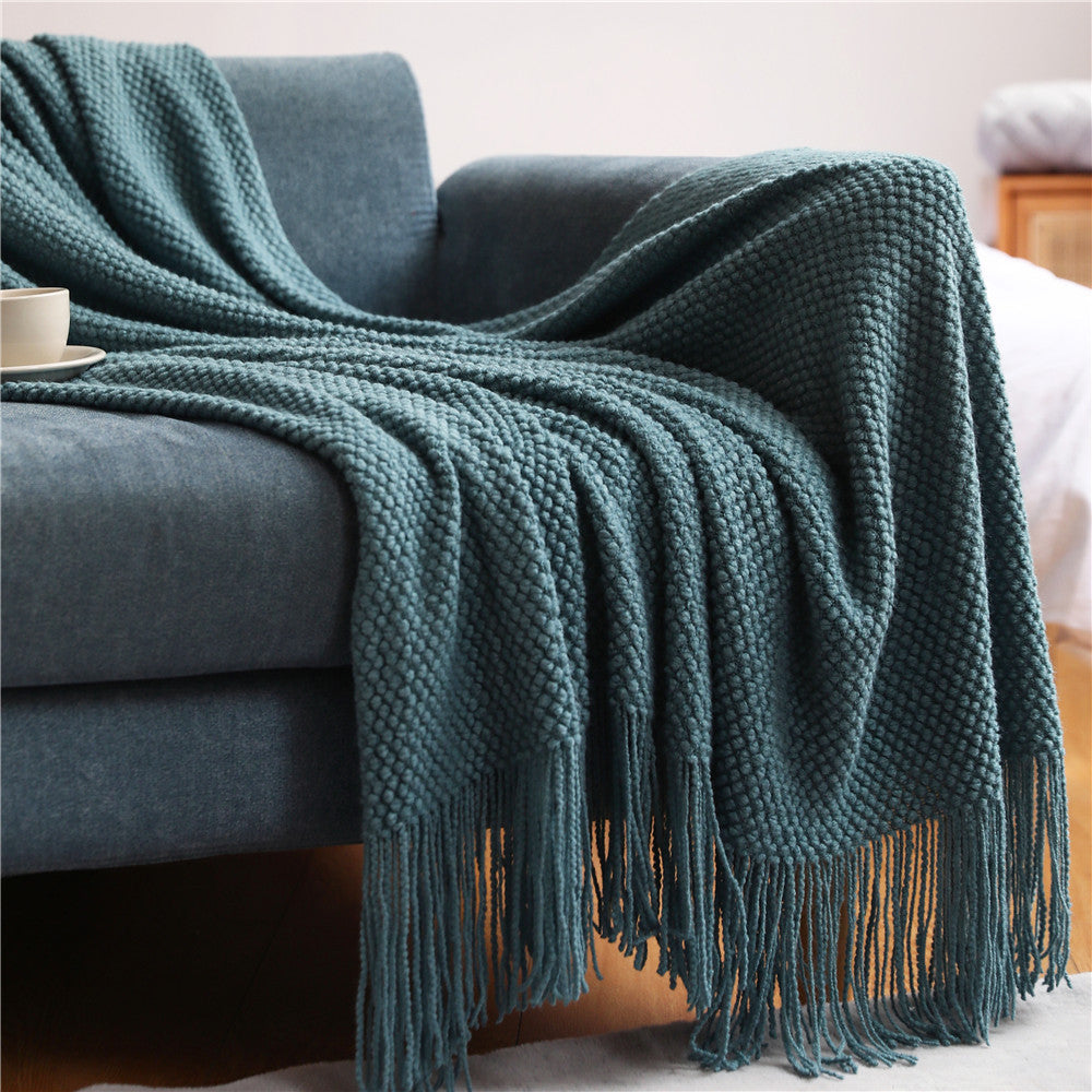Plaid Uni en Chenille