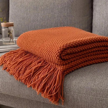 Plaid Uni en Chenille