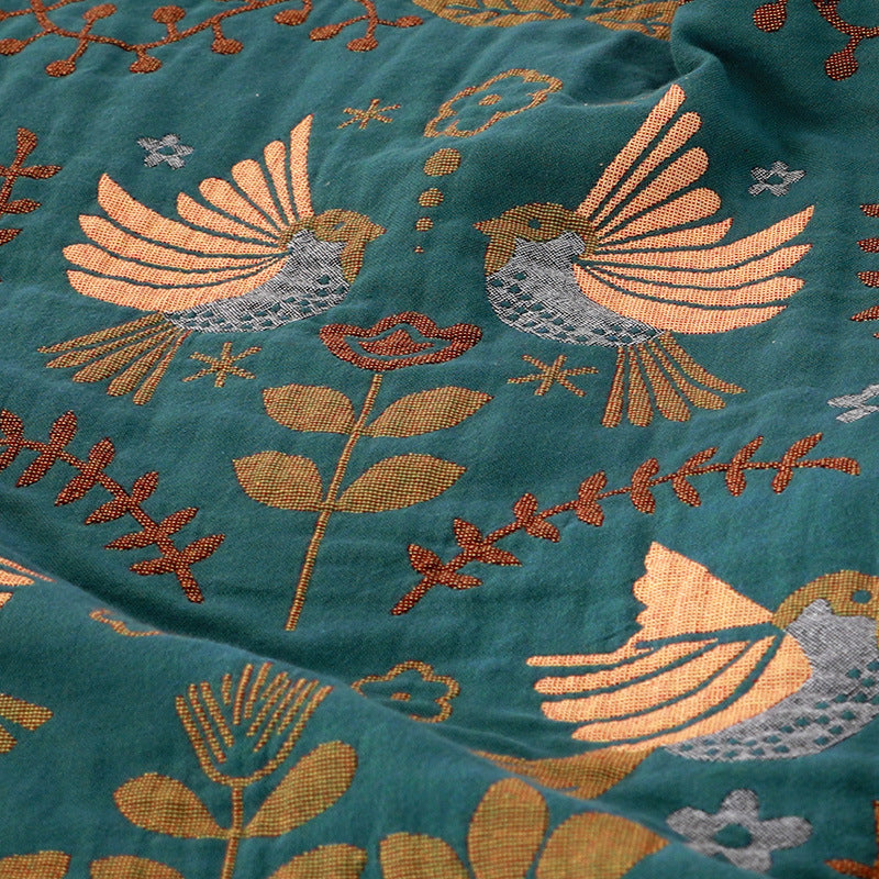 Plaid Bohème Oiseaux | Au fil des saisons