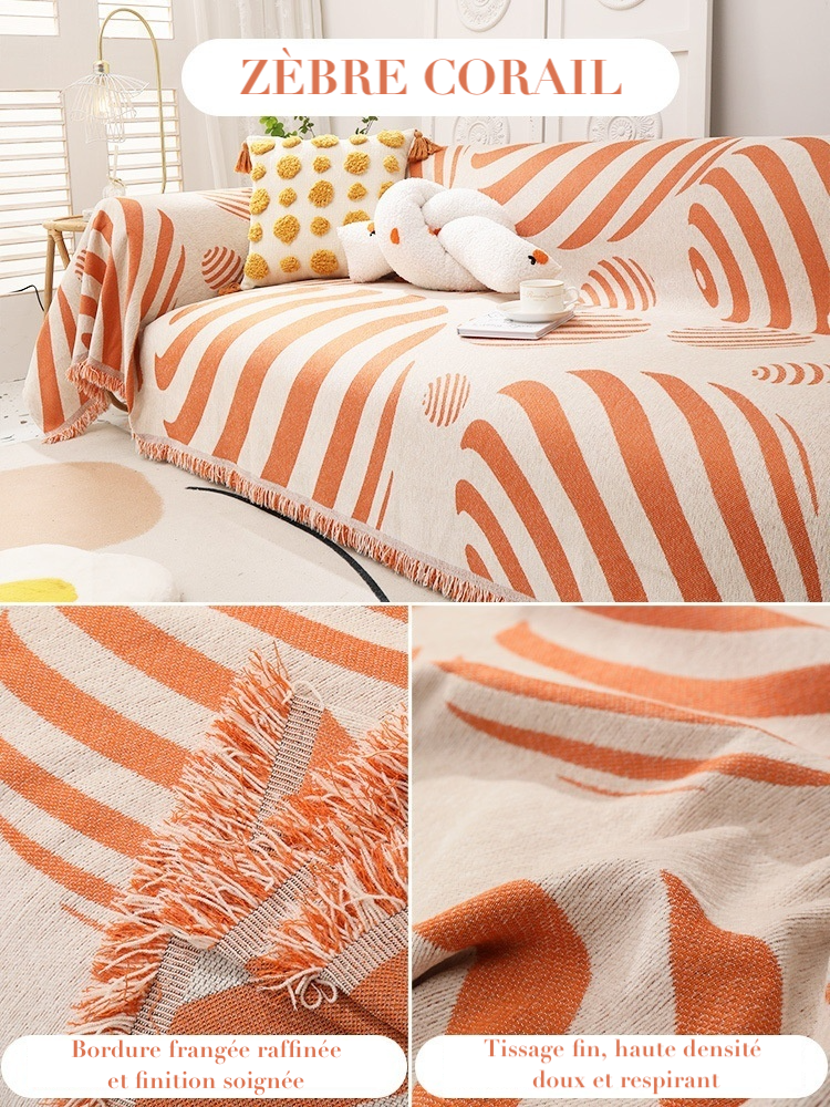 Housse de Canapé "Zebra Wild" | Édition Dopamine Art