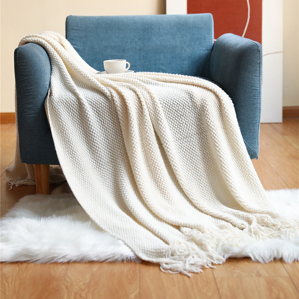 Plaid Uni en Chenille