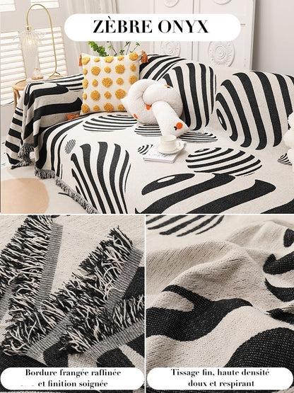 Housse de Canapé "Zebra Wild" | Édition Dopamine Art