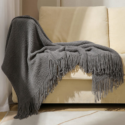 Plaid Uni en Chenille