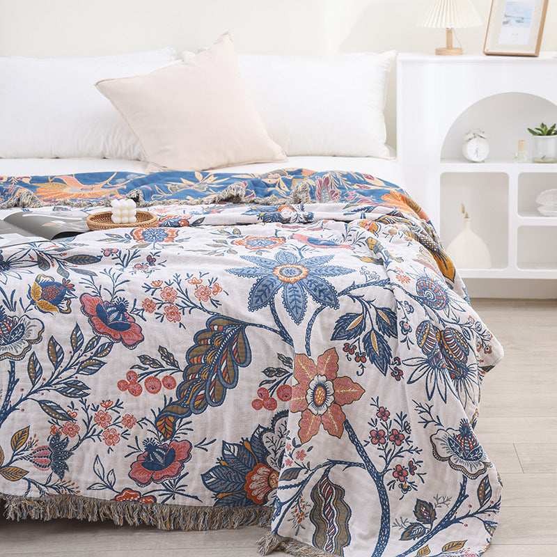 Plaid Réversible Eden Floral