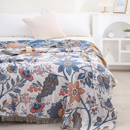 Plaid Réversible Eden Floral