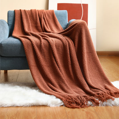 Plaid Uni en Chenille