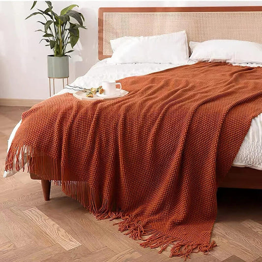 Plaid Uni en Chenille