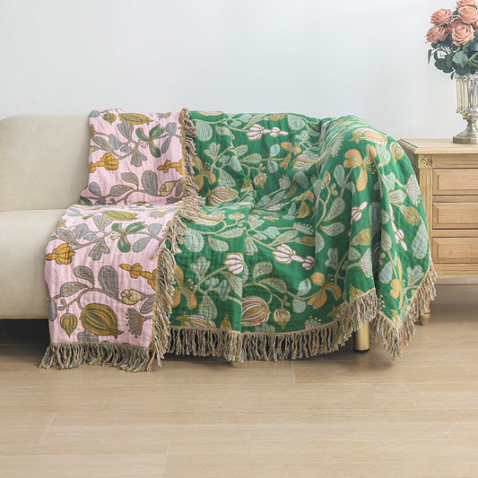 Plaid Réversible Floral Grove