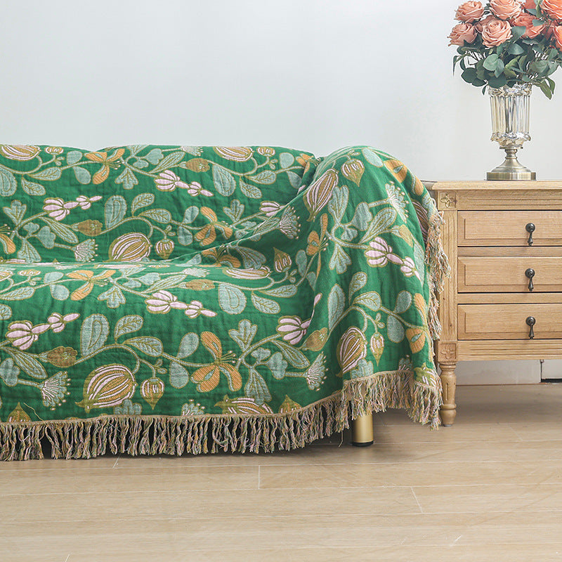 Plaid Réversible Floral Grove