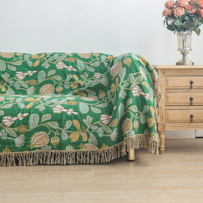 Plaid Réversible Floral Grove