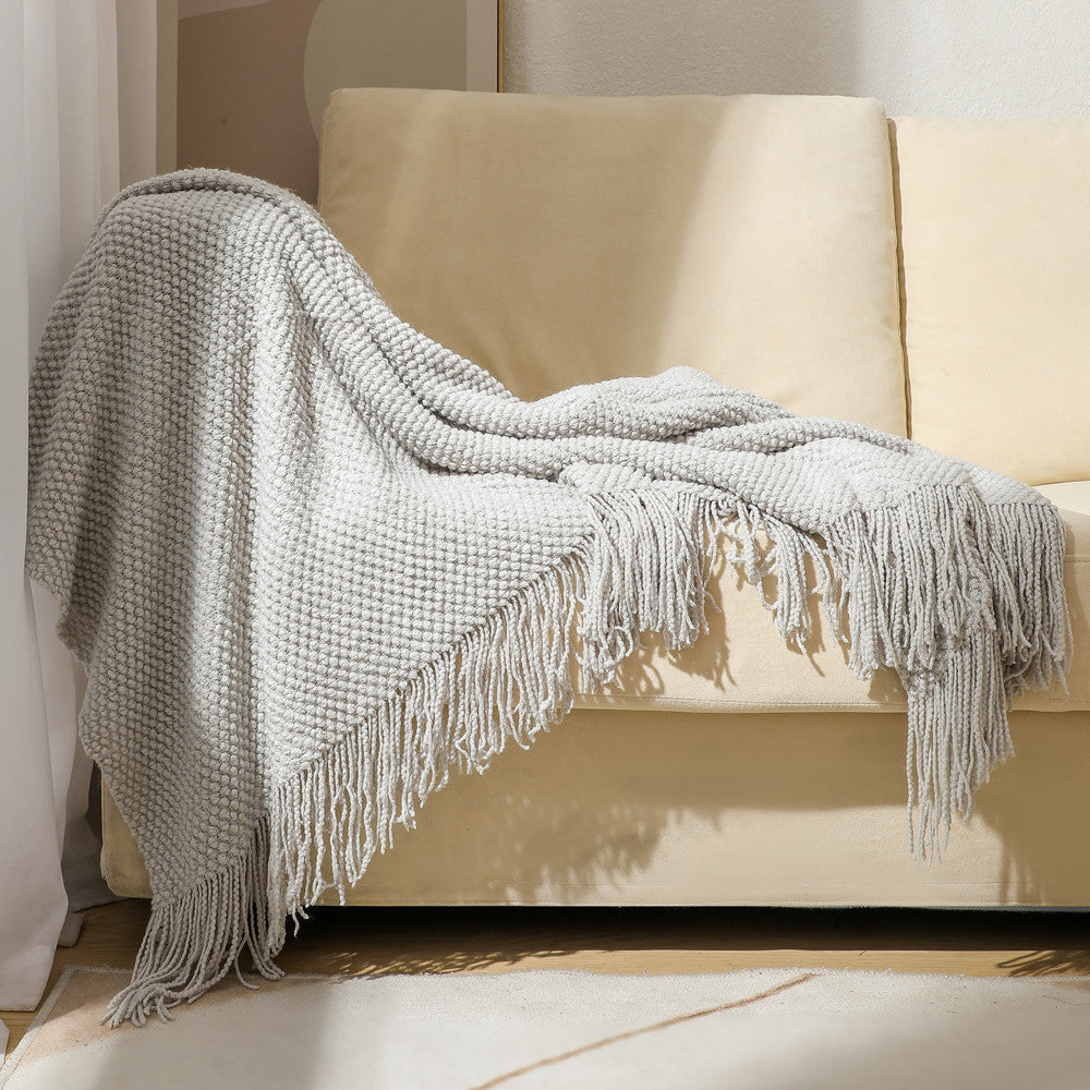 Plaid Uni en Chenille