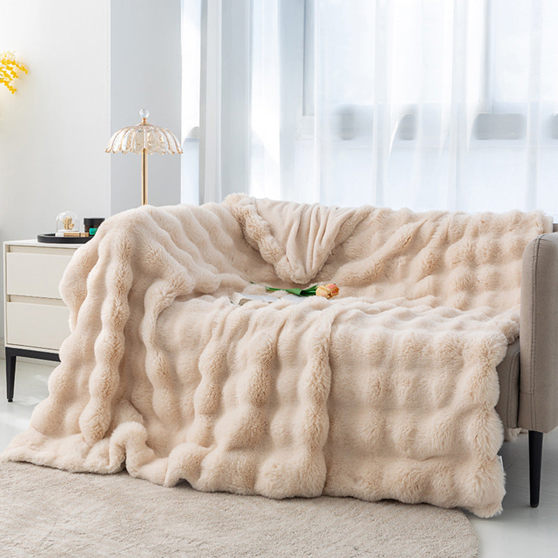 Plaid Imitation Lapin | Douceur absolue