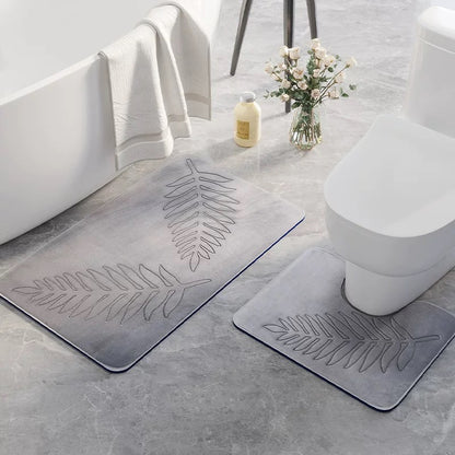 Tapis de Bain Botanique | Confortable & Élégant