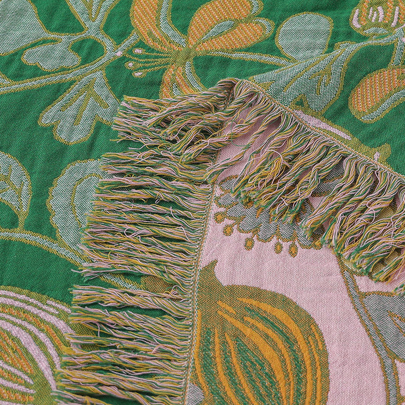 Plaid Réversible Floral Grove