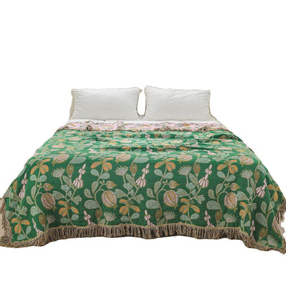 Plaid Réversible Floral Grove