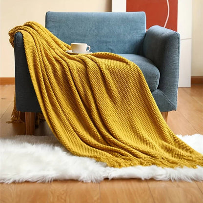 Plaid Uni en Chenille