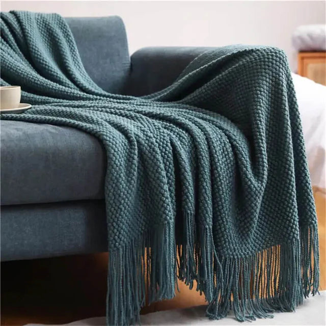 Plaid Uni en Chenille