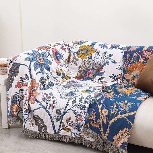 Plaid Réversible Eden Floral