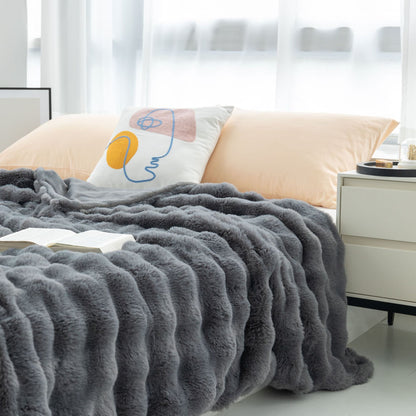 Plaid Imitation Lapin | Douceur absolue
