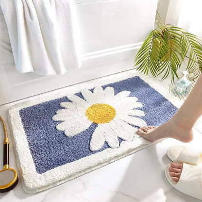 Tapis de Bain Marguerite | Douceur Florale et Antidérapant