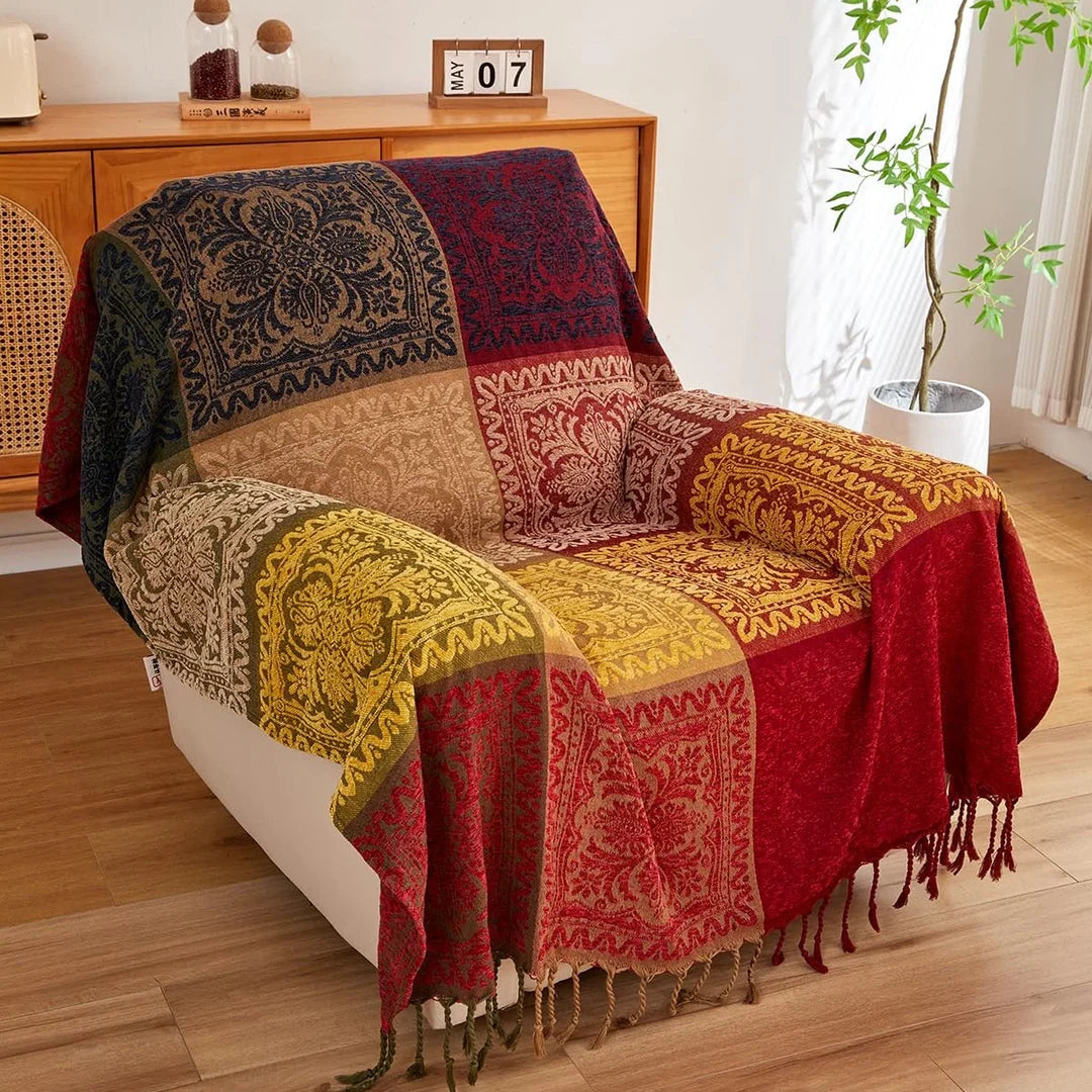 Plaid Bohème | Ethnique en Chenille