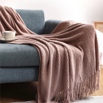 Plaid Uni en Chenille