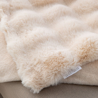 Plaid Imitation Lapin | Douceur absolue
