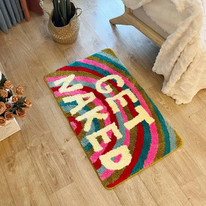 Tapis de Bain Moderne “Get Naked” | Variété de Couleurs & Styles