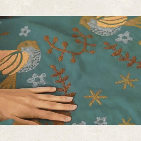 Plaid Bohème Oiseaux | Au fil des saisons