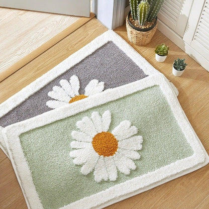 Tapis de Bain Marguerite | Douceur Florale et Antidérapant