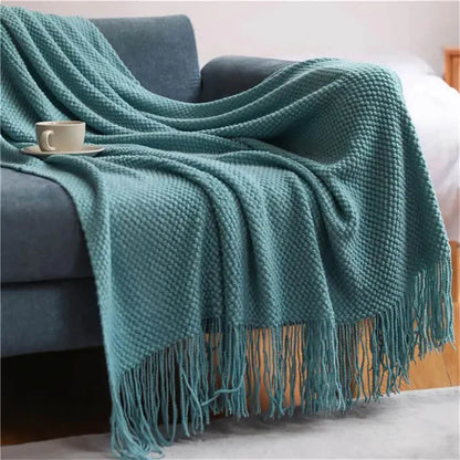 Plaid Uni en Chenille
