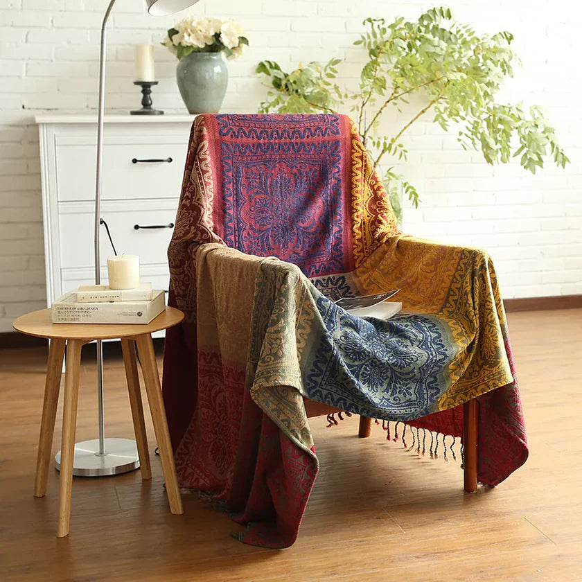Plaid Bohème | Ethnique en Chenille